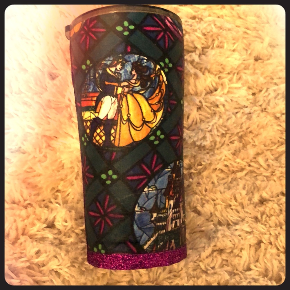 Beauty and the beast custom tumbler $45 20 oz.
